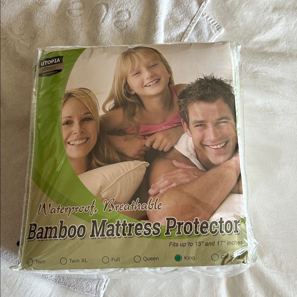 New Topia Bamboo Mattress Protector - King